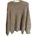 T Tahari  Champagne Metallic Eyelash Knit Pullover Sweater Plus Size 2X NWT Photo 4