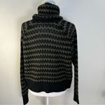 John + Jenn John Jenn Black and Olive chunky striped cowl neck Sweater size M Photo 2