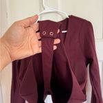 Good American  Burgundy Scuba Scoop bodysuit size large Photo 2