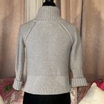 American Eagle Size S Gray Cropped Zipup Sweater Photo 5