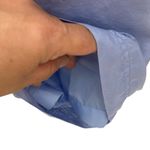 Oleg Cassini Vintage 80s Silk Pants Women’s M Blue Loose Fit Elastic Tie Waist Size M Photo 8