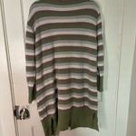True Craft Open Front Long Striped Cardigan Photo 5