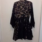 1950s winter dream floral black lace wedding dress union made handmade Size M Photo 7