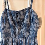 Francesca's  Floral Blue Dress Photo 2