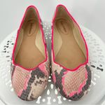 Juicy Couture  shoes size 6 leather snakeskin print ballet flats shoes slip on Photo 1