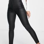 Missguided Vice Black Coated High Rise Skinny Jeans Photo 2