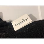Laurence Kazar New  Vintage Size L Black Silk Beaded Sheath Dress Cocktail Photo 2