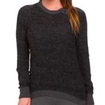 Lole Alpaca Blend Charcoal tight Knit Sweater crew neck long sleeve warm cozy XL Photo 10