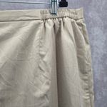 Tan Silver Stripe Knee Length Pencil Zip Slit Stretch Skirt Plus Size 24W Photo 3