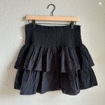 J.Crew 🖤 Black Smocked Ruffle Mini Skirt Photo 0
