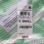 Waffle Hookup Tie Dye Hoodie Pullover Waffle Knit Lightweight [Size X Small] NWT Green Photo 3