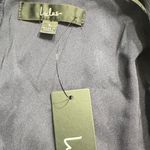 Lulus Mini Dress Women's Large Navy Blue White Embroidered Long Sleeve V-Neck Photo 4