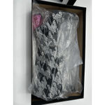 Betsey Johnson Naomi Black Silver Rhinestone Knee High Boots 6.5 New In Box Photo 6