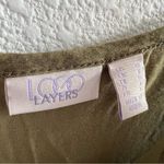 LOGO By Lori Goldstein LOGO Layers by Lori Goldstein Crushed Velvet Contrast Tank US M Photo 8