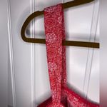 Free People Pink Floral Ruffled Crop Tank Top Photo 5