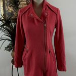 INC International Concepts Women's Coat Small Hot Pink Lined Full Zipper Pocket Photo 1