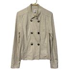 CAbi  Charlie Heather Oatmeal Cardigan Jacket #3028 Medium Office Work Preppy Photo 1