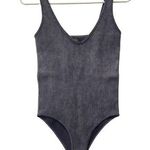 Aura  Gray ribbed bodysuit Photo 0
