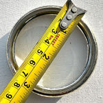 Silver tone hammered bangle bracelet Photo 3