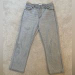 Loft women’s jeans high waist straight crop gray size 30/10 Photo 7