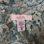 Urban Outfitters Ecote Lace Tiered Nylon Metallic Teal Tank Top Small Fairy Photo 4
