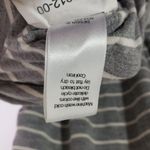 Athleta  Women's Small Gray, White Stripe BodyCon, Sheath, Ruched Dress Photo 4