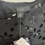 J.Crew NWT  Bell-Sleeve Dress in Embroidered Eyelet in Black - Size 4 Photo 3