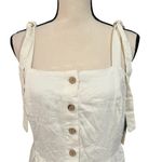 52seven NEW Women's Cream Linen Blend Smock Lined Tiered Summer Maxi Dress Sz M Size M Photo 1