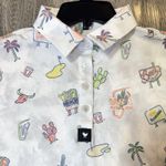 Bad Birdie WM PHOENIX OPEN Golf Polo Shirt Womens Small PGA Phoenix Open White Photo 3