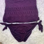 Mossimo Supply Co. Purple Bikini Top Size XL Photo 1