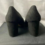 Michael Shannon MICHAEL BY  WO SIZE 11 BLACK SUEDE SLIP ON CLOSED TOE PUMP Photo 6