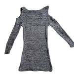 Serendipity by Victoria Grey Cold Shoulder Knit Top | Size S Photo 5