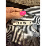 Women's FARROW Blue White Striped Wrap Mini Dress M Size M Photo 8