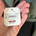 Altar'd State  Olive Green Long Sleeve Crop Top Medium New Photo 8