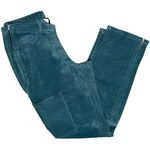 Denim & Co New Adaptive Wheelchair Fit Full Length Velveteen Pants Teal Size 10 Photo 9