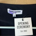 Opening Ceremony  Navy Blue Mesh Ruched Mini Dress Photo 6