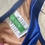 J.Crew  Heritage Scoop Neck Bikini Top NWT size‎ Small in Bright Blue Photo 5