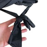 Apt. 9  Black Wrap Ruched Adjustable Strap Padded Bikini Top Size L Photo 3