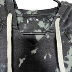 Grey green tie dye long sleeve hoodie sweatshirt tunic measurements in pictures Size undefined Photo 4