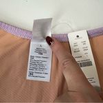 J.Crew Textured Curved Waist Cheeky Bikini Bottom in Pastel Purple Size L New Photo 5