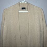 J.Crew  neutral 100% Italian cashmere long open front cardigan womens size small Photo 1