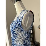 West Loop Sleeveless mini silhouette multi color blue boho short Dress Size Med Photo 2