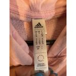 Adidas  Pink Long Sleeve Cotton Hooded Casual Pullover Sweatshirt Women Sz S Photo 7
