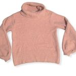 Ruby Moon Blush pink  sweater turtleneck sherpa size small Photo 1