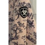 Ariat Women’s Top Sweatshirt Sz MED Pink Pheasant Hunting Hounds Western Preppy Photo 3