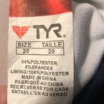 Tyr. Durafast Ruched 1 PC Swimsuit Sz. 20 Navy Shelf Padded Bra Full Coverage Photo 6