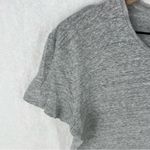 ZARA  Essentials Gray Linen‎ Blend Relaxed Fit Short Sleeve Tee Casual Size S Photo 2