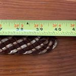 American Eagle  Brown Metallic Gold Braided Leather Belt Womens Size S / M Photo 6