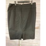 INC  International Concepts Women's Size 12 Black Slit A Line Skirt Lined Photo 1