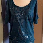 Agenda Maternity Shirt Size Medium Green Photo 0